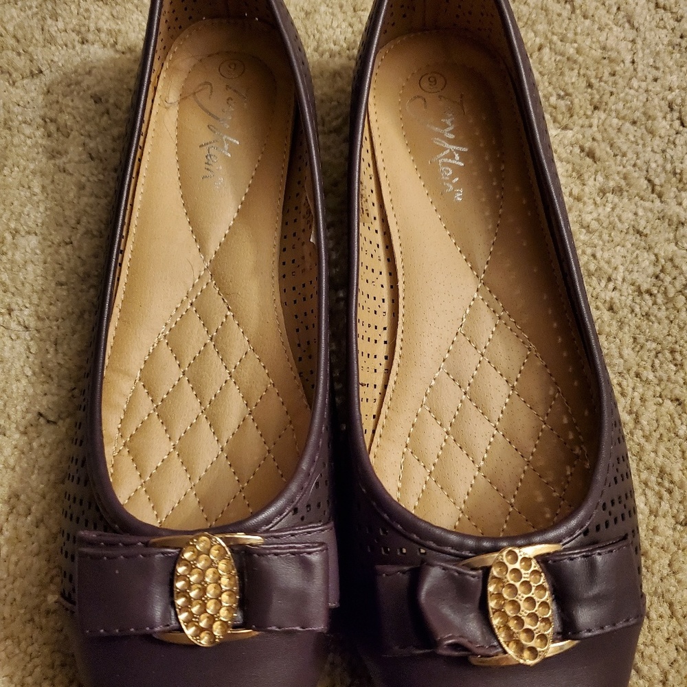 Tony Klein purple ballet flats women's size 9